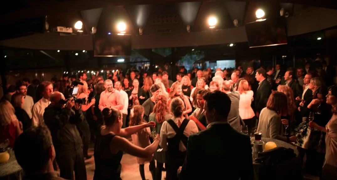 Pista de baile abarrotada