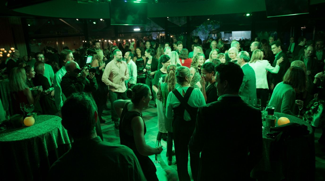 Pista de baile durante una fiesta